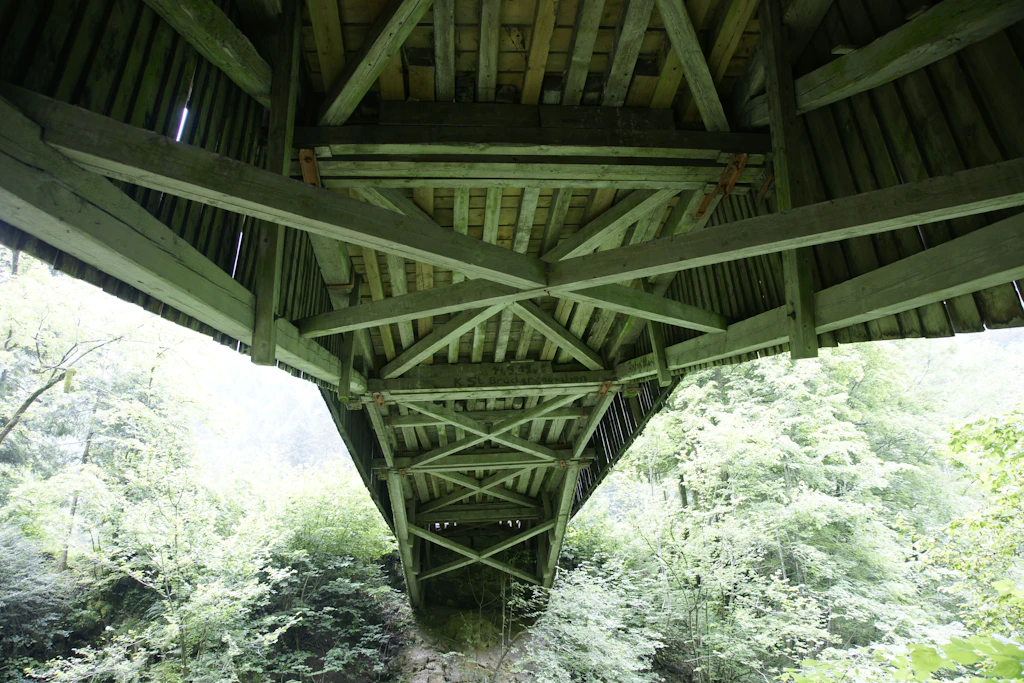 Das Sprengwerk vor der Erneuerung